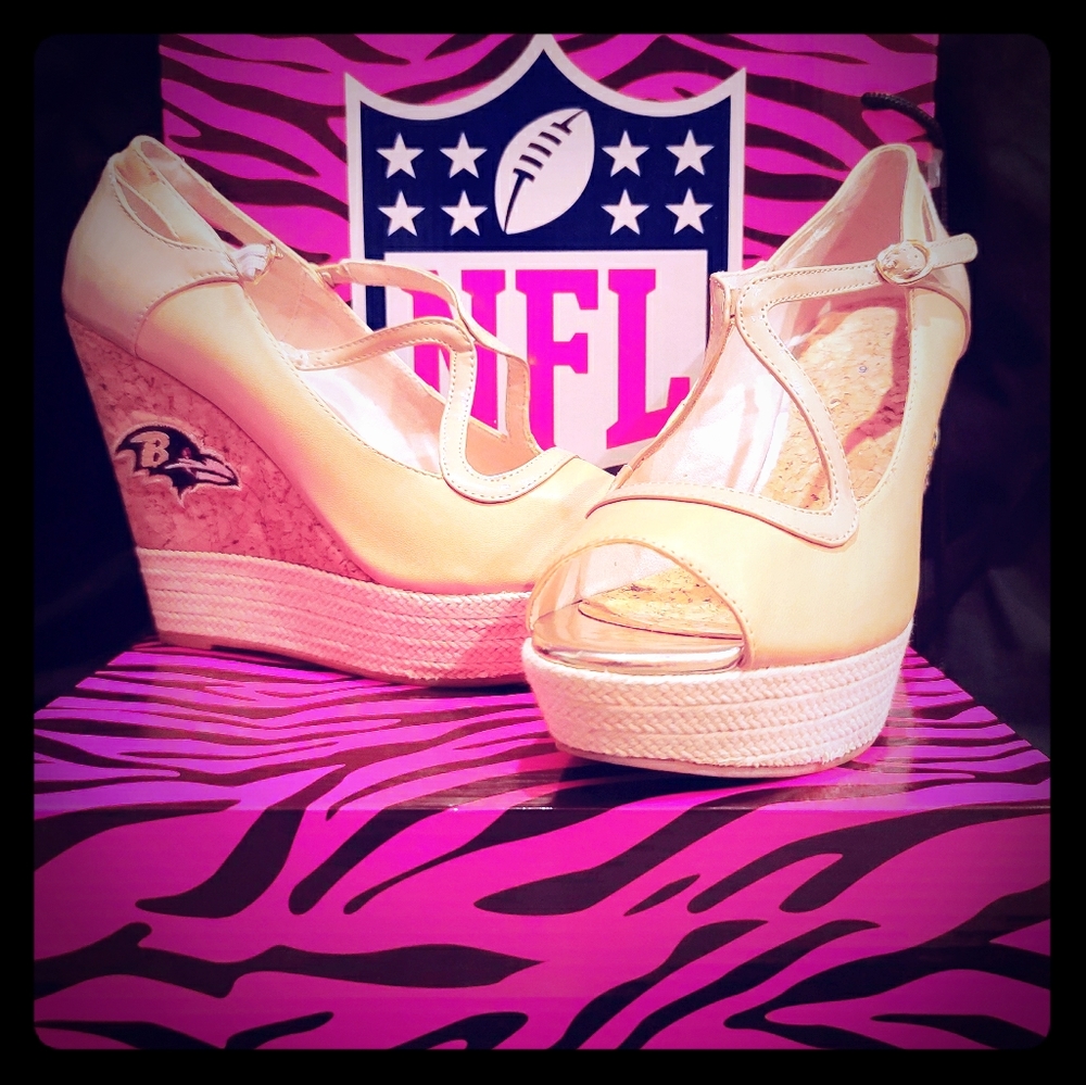 NFL Baltimore Ravens women's heels